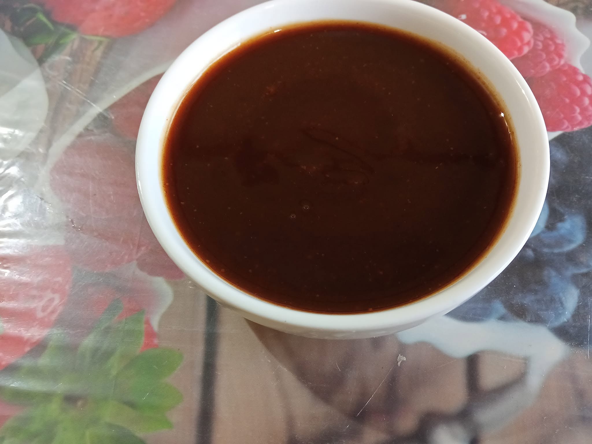 Bowl of homemade tamarind chutney