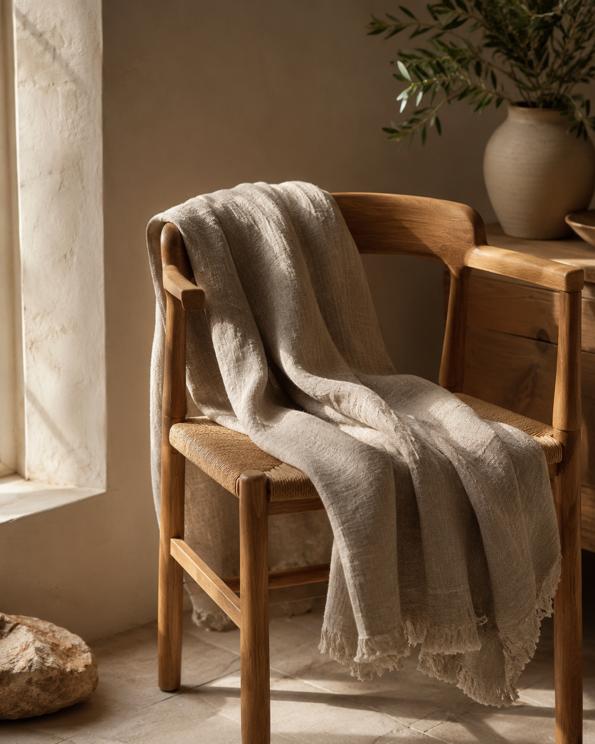 FIELD Linen Throw