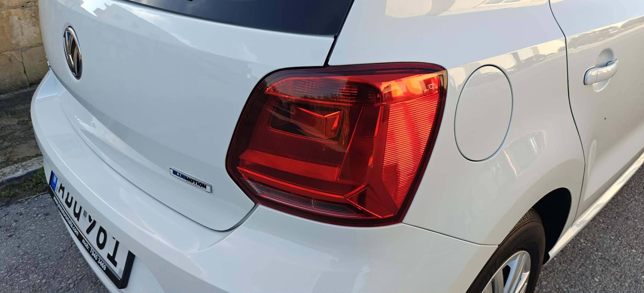 VW rear tail light and clean bodywork representing quality trade-in stock
