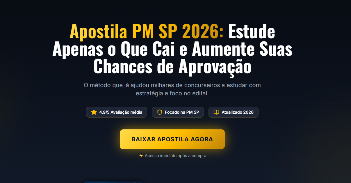Apostila PM SP 2026