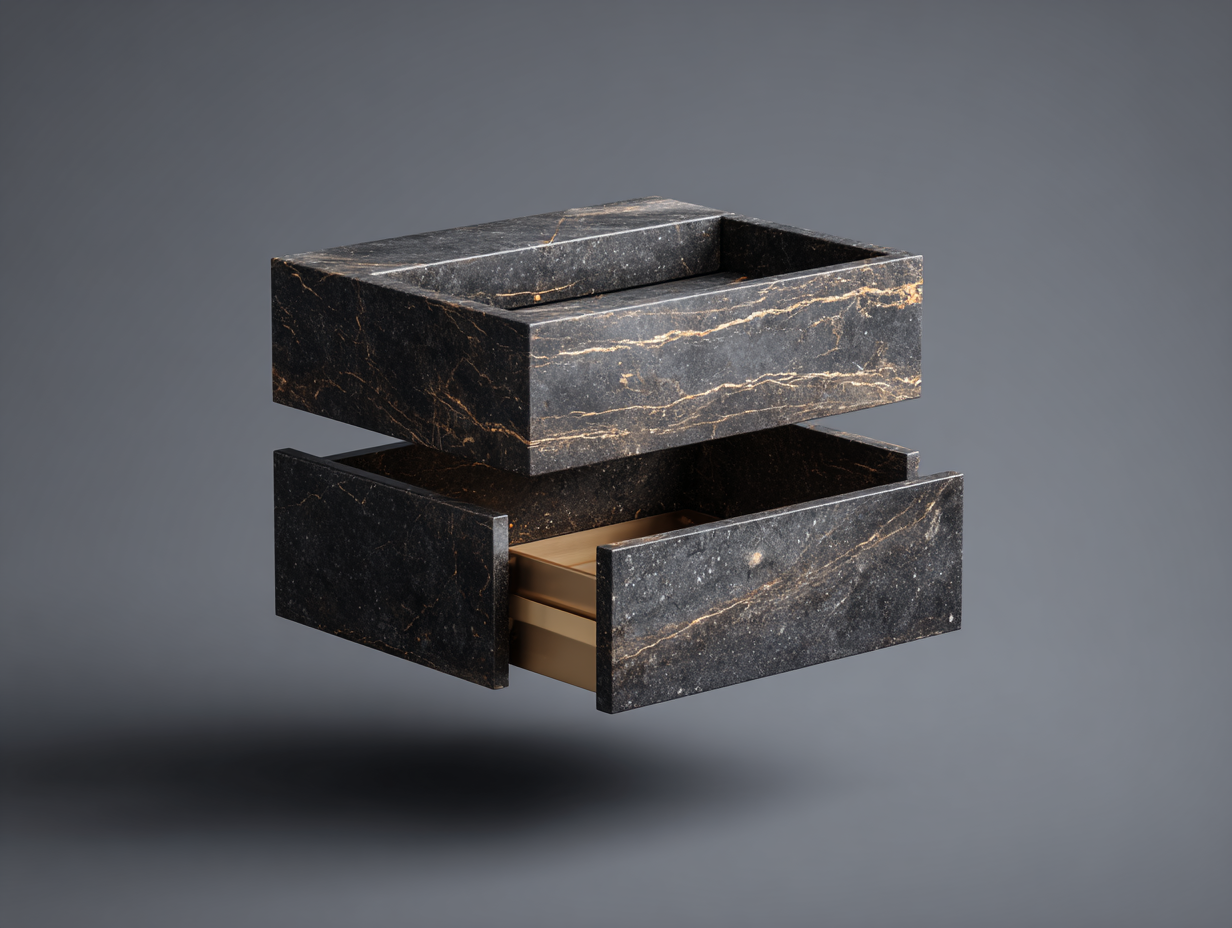 Black Marble Vanity