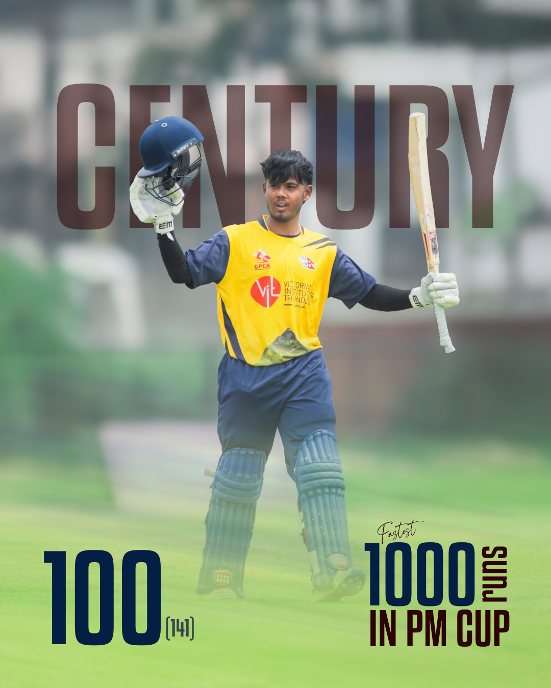 Arjun Kumal Century