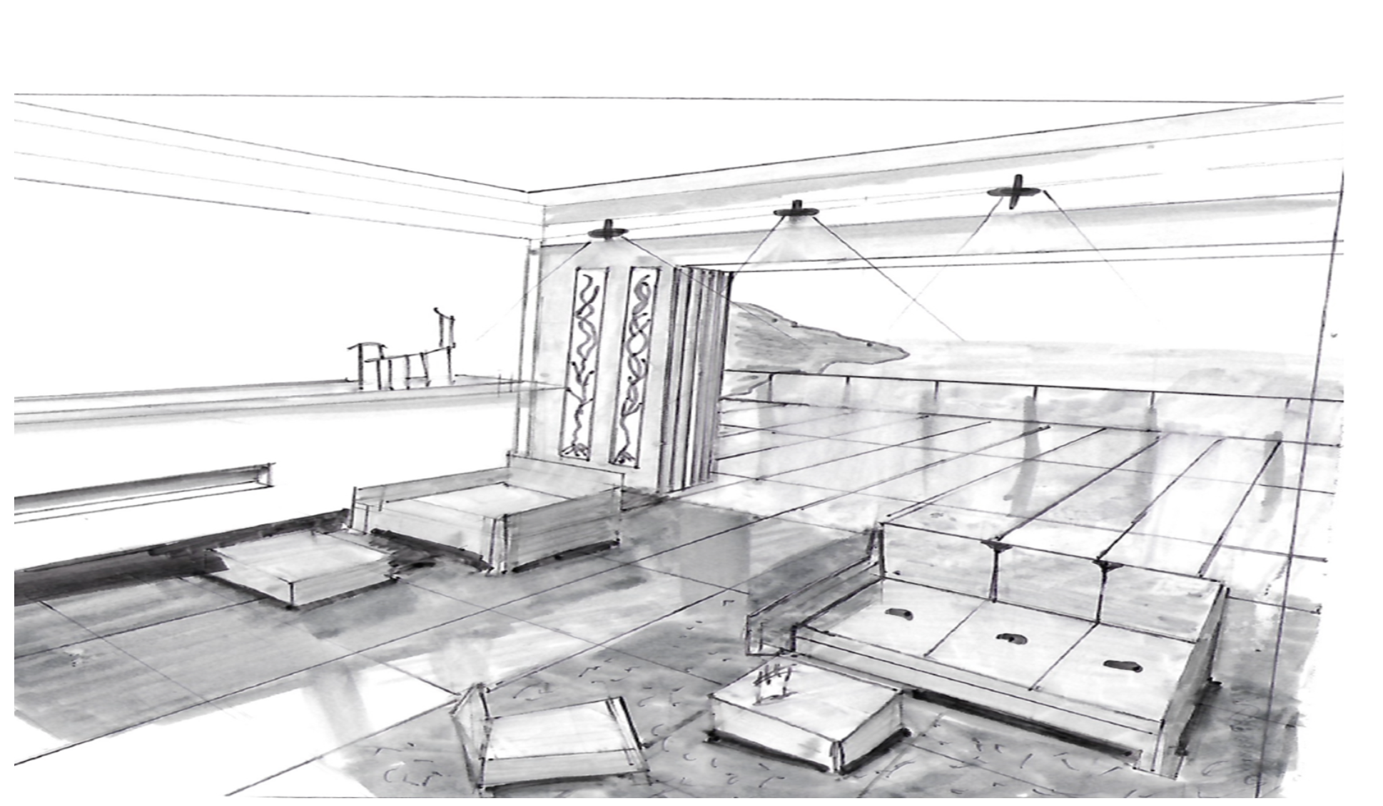 (06) Beachfront home with ocean view showing spatial relationship and depth