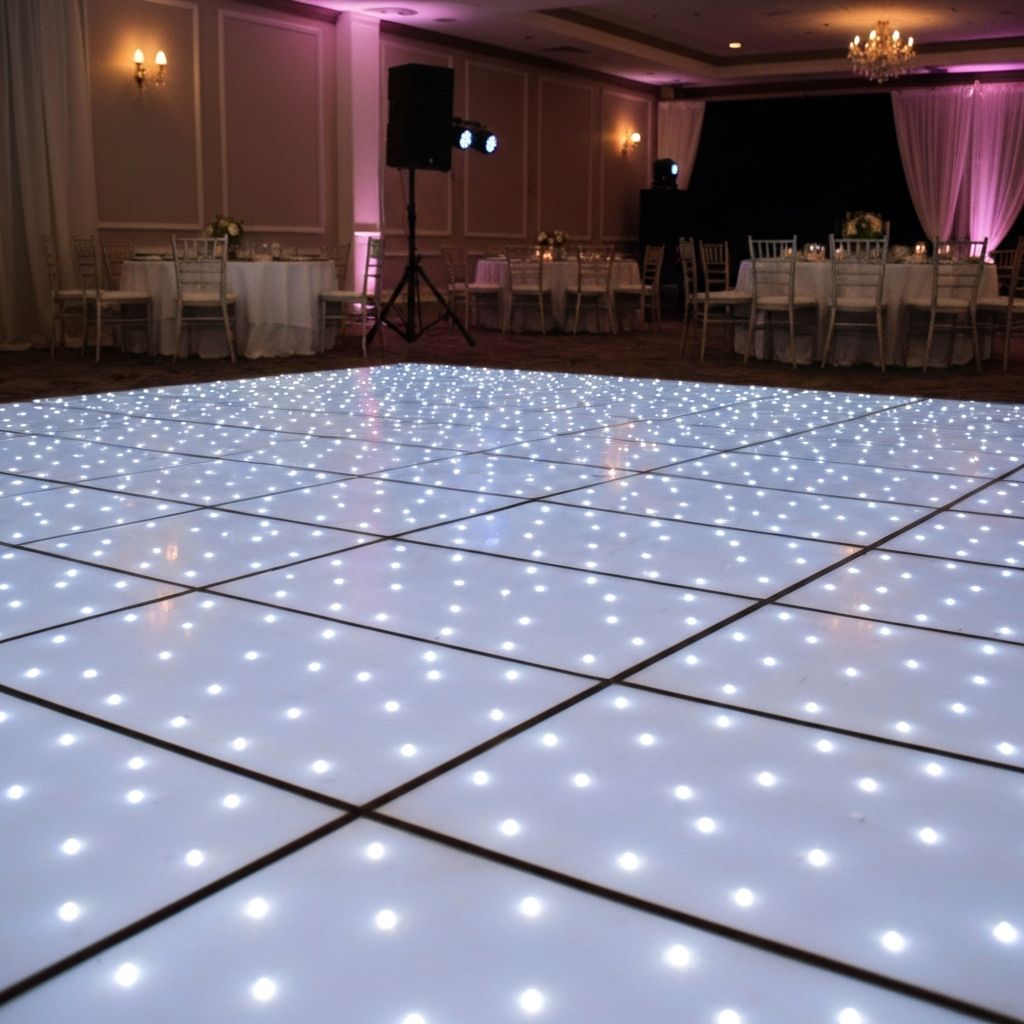 LED dance floor close up Hull