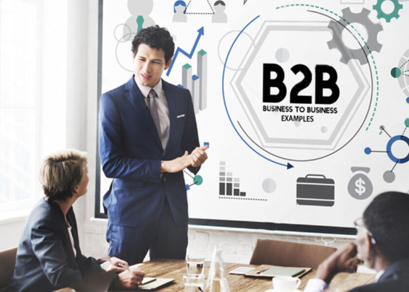 B2B business meeting presentation