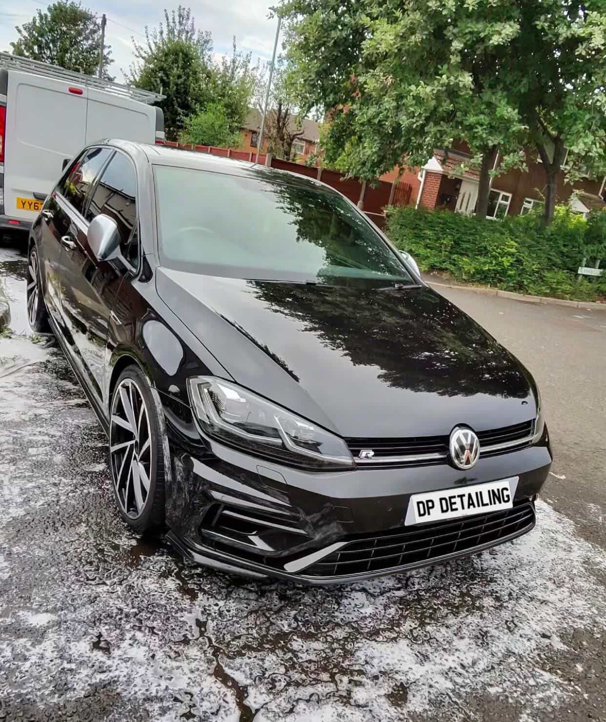 VW Golf R Snow Foam