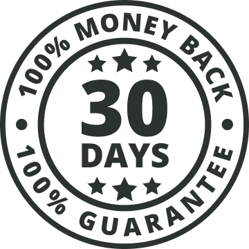 30 Day 100% Money Back Guarantee