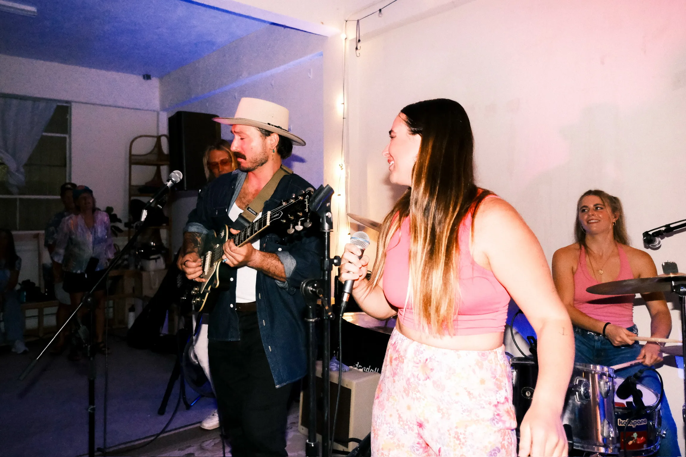 Ocean Effect live performance with guitarist and singer