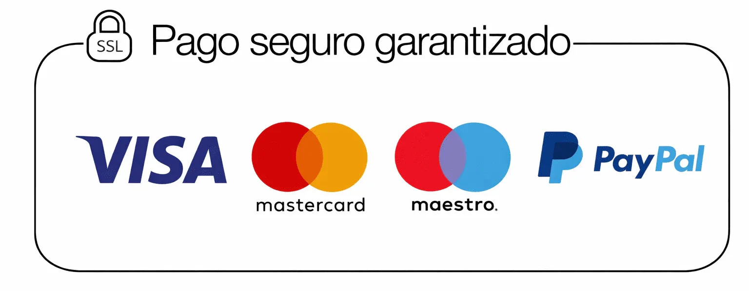 Pago Seguro - Visa, Mastercard, Maestro, PayPal