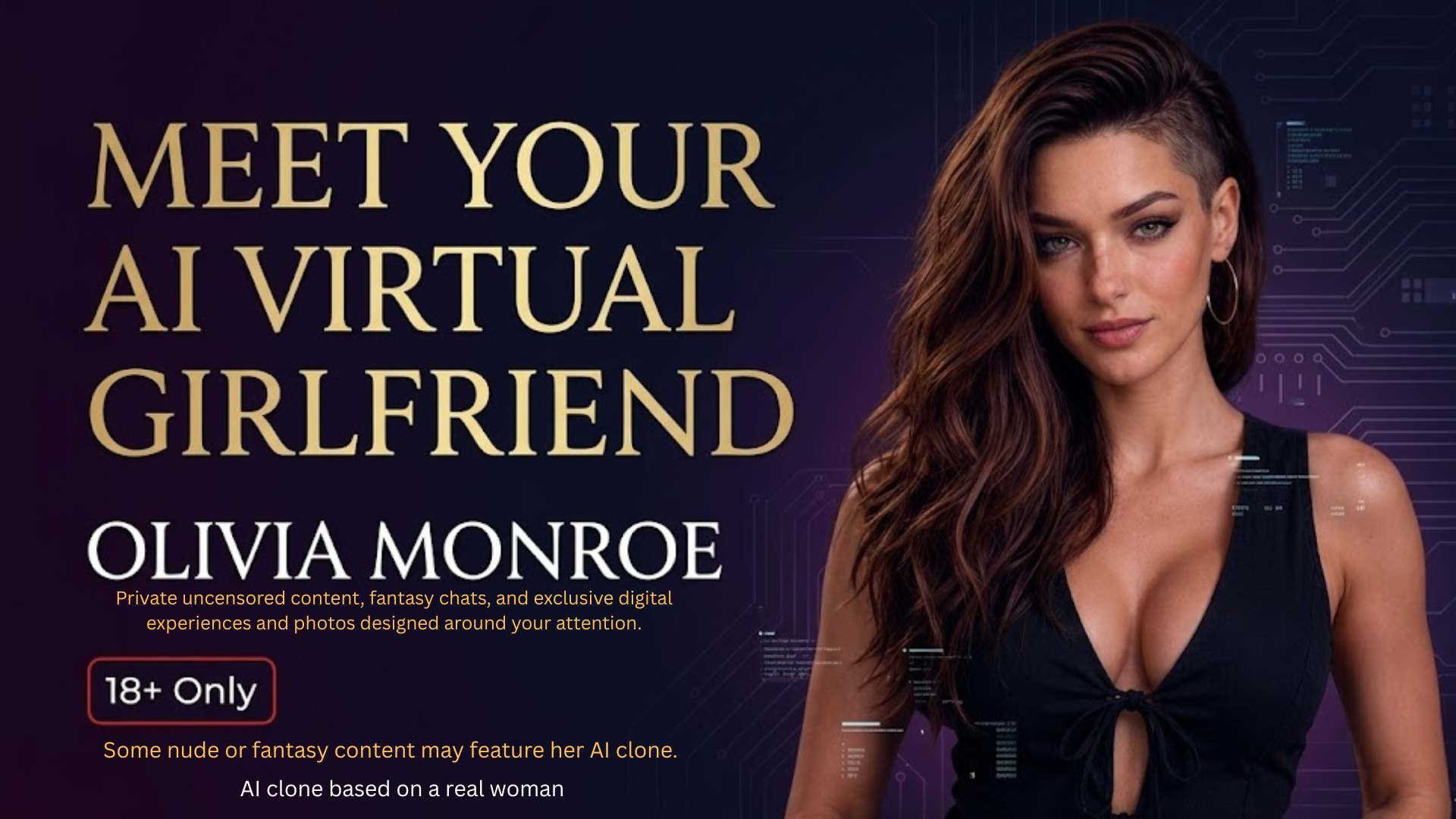 Meet Your AI Virtual Girlfriend Olivia Monroe