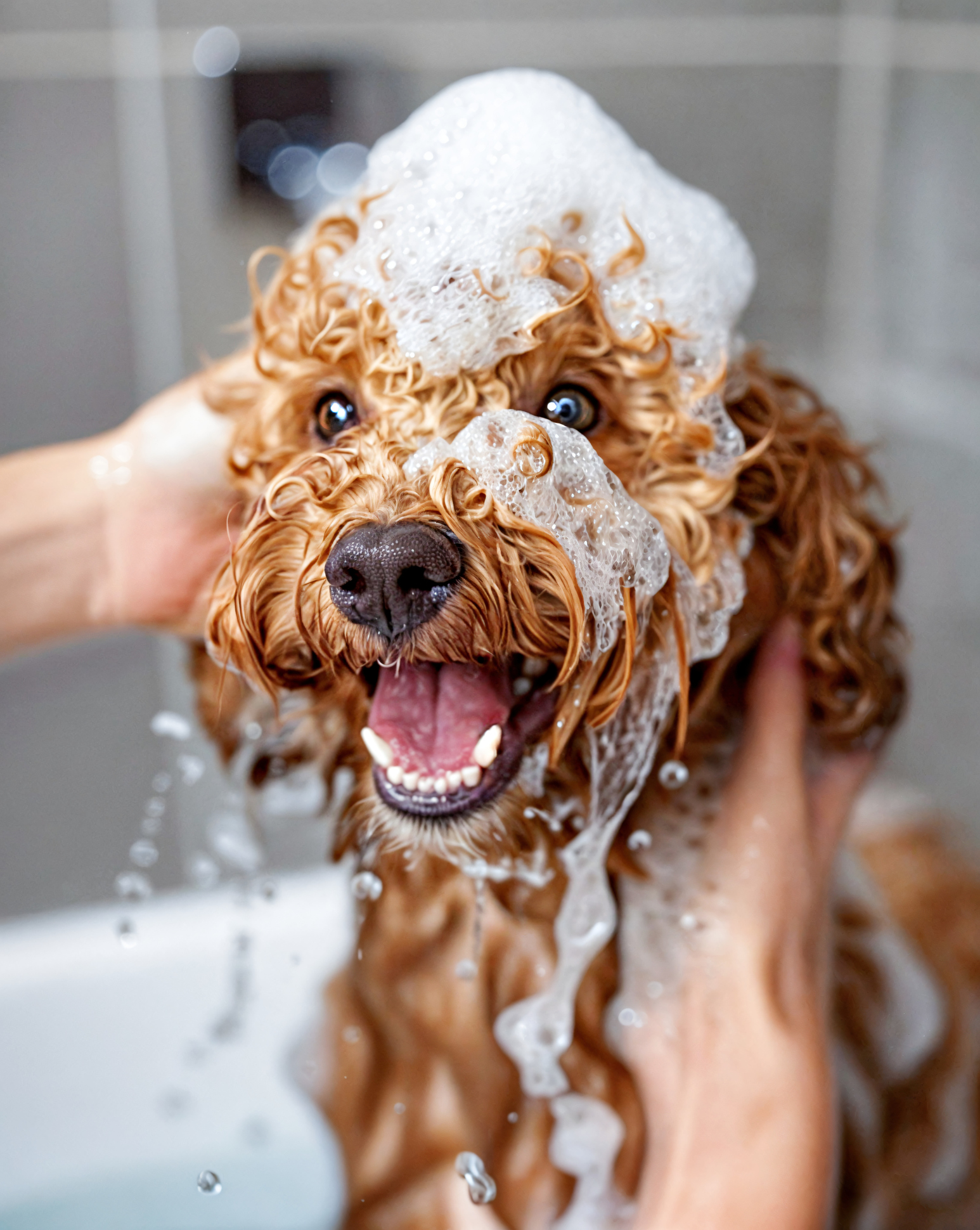 Bath Only Service - Happy dog during bath time