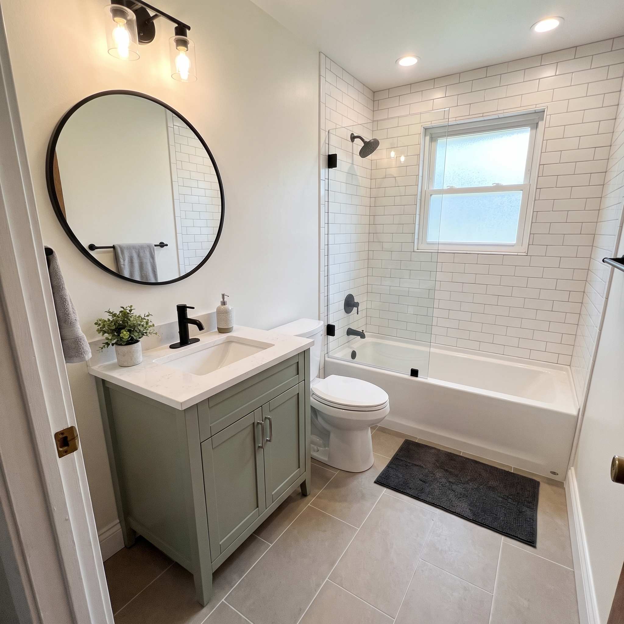 Bathroom after renovation