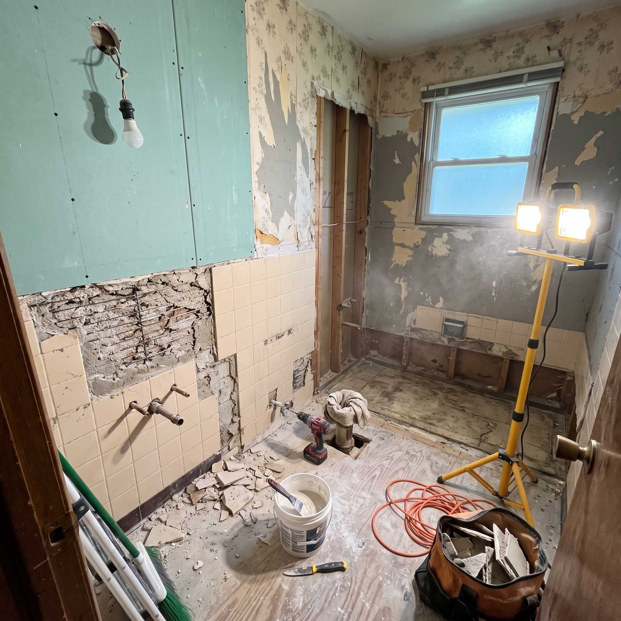 Bathroom during renovation