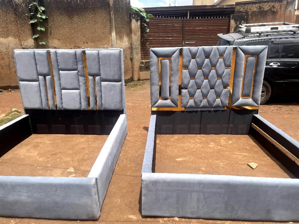 Modern Grey & Gold Bed Frames 5x6