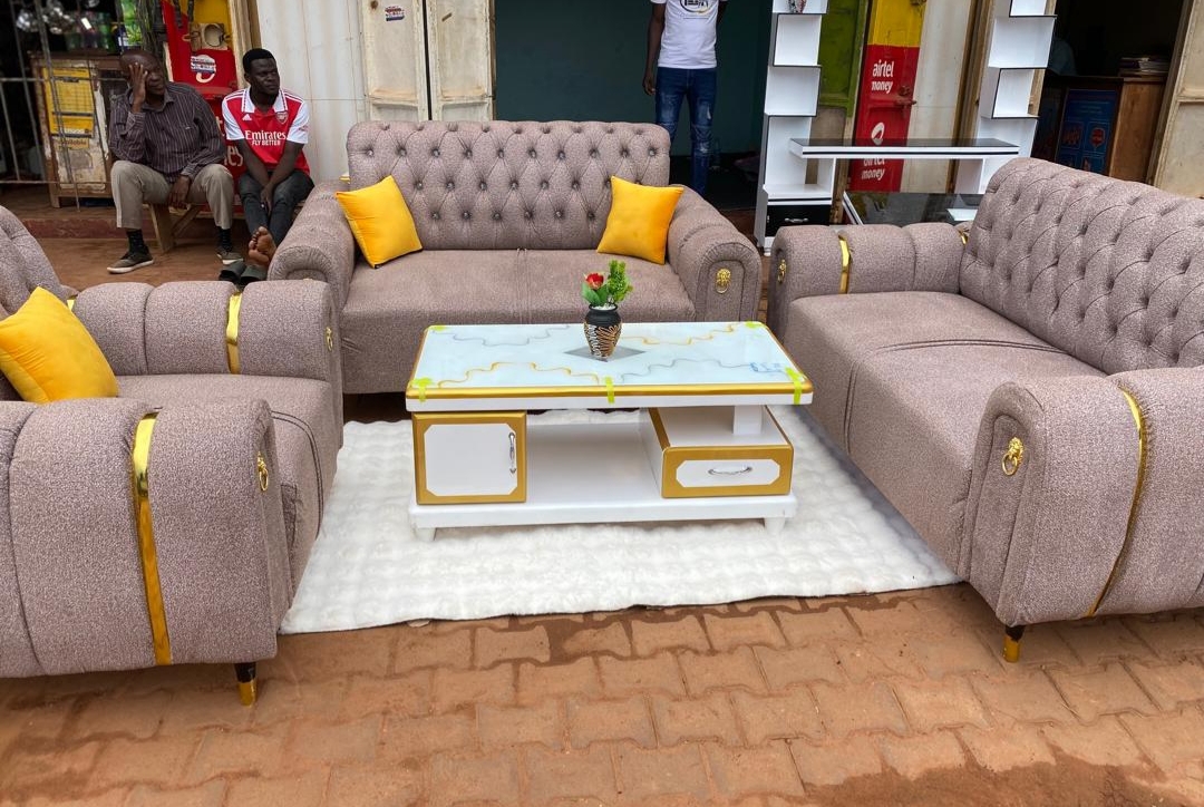 5-Seater Tufted Sofa Set