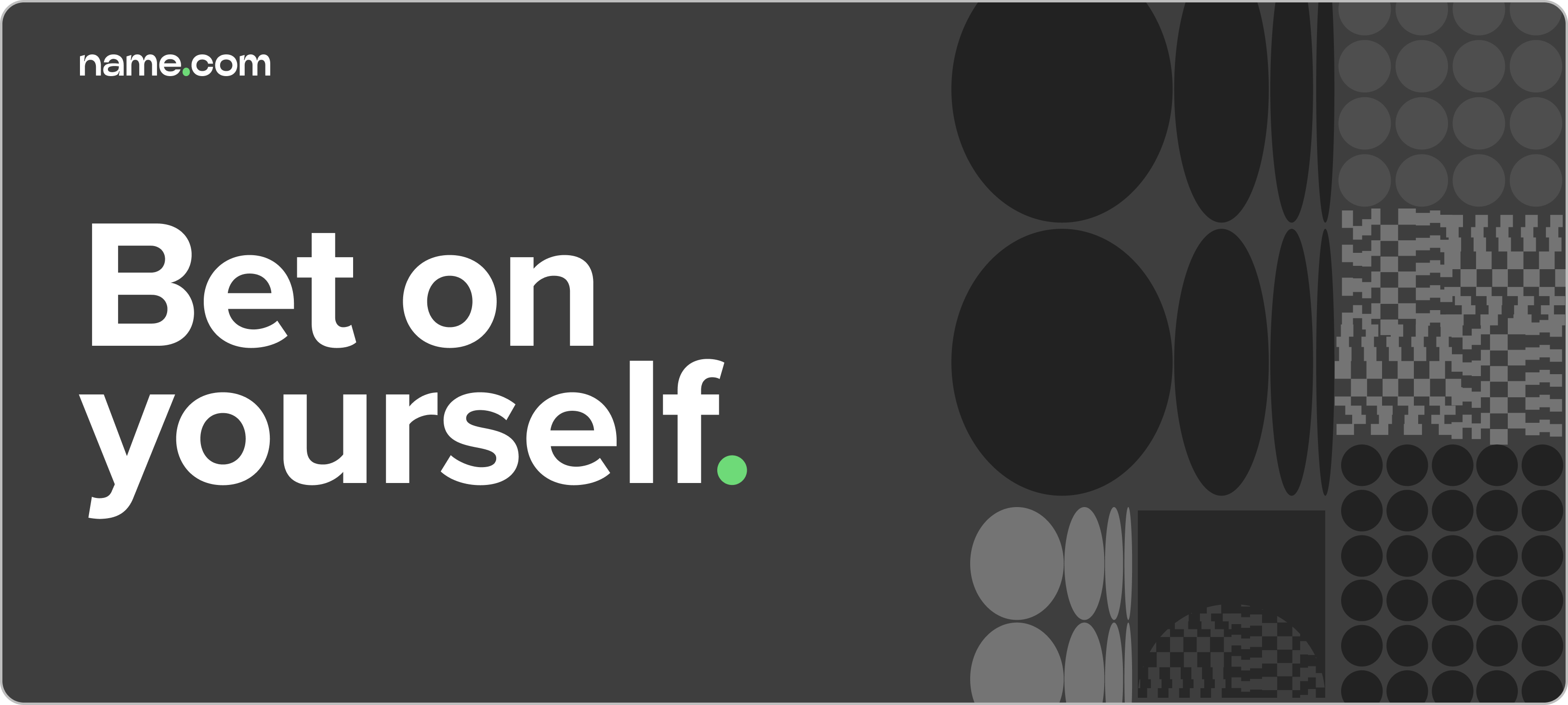Bet on yourself brand graphic