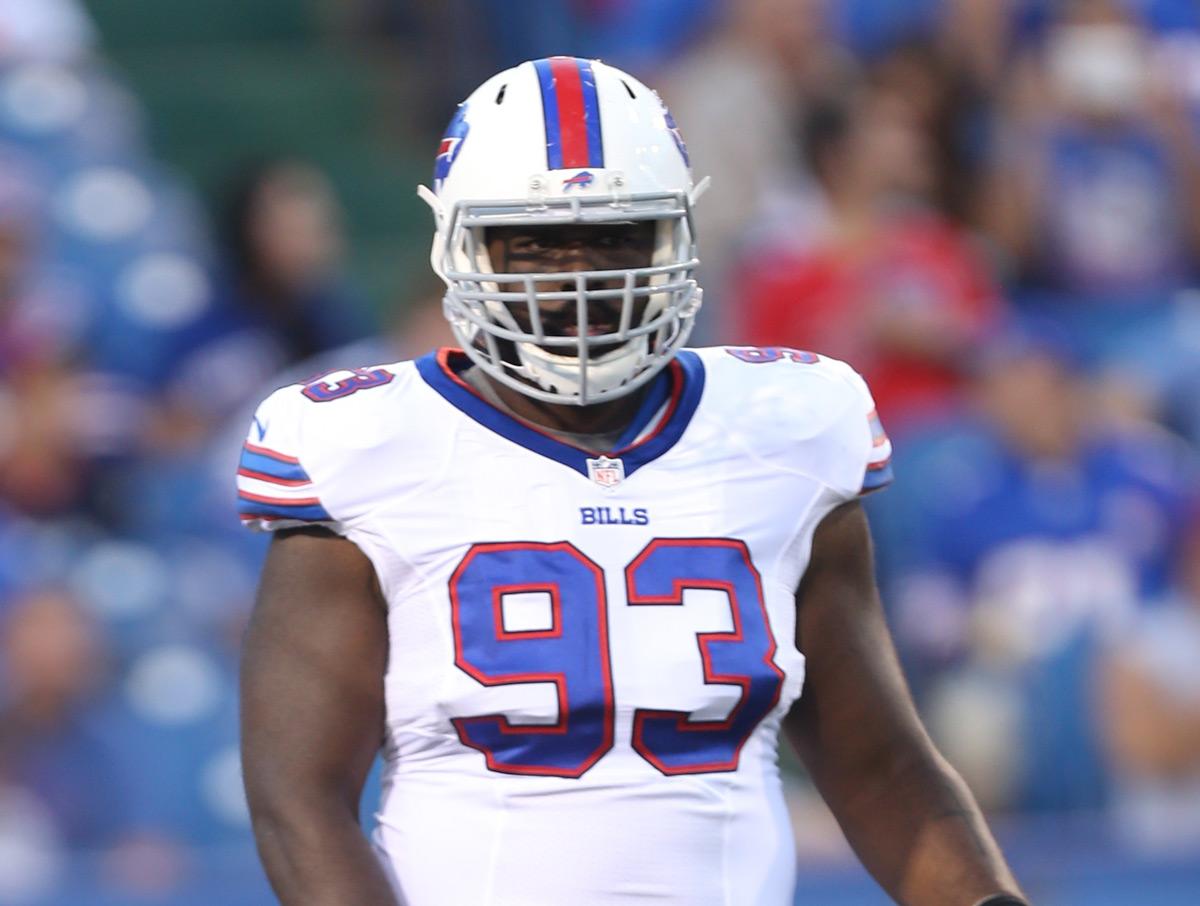 Andre Fluellen in Buffalo Bills #93 jersey