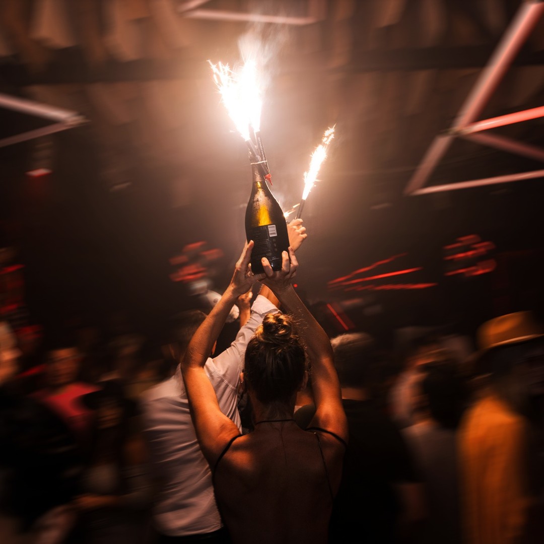 Champagne celebration