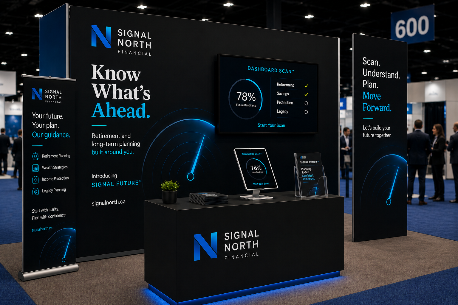 Trade Show Booth - Interactive product education for advisors and consumers