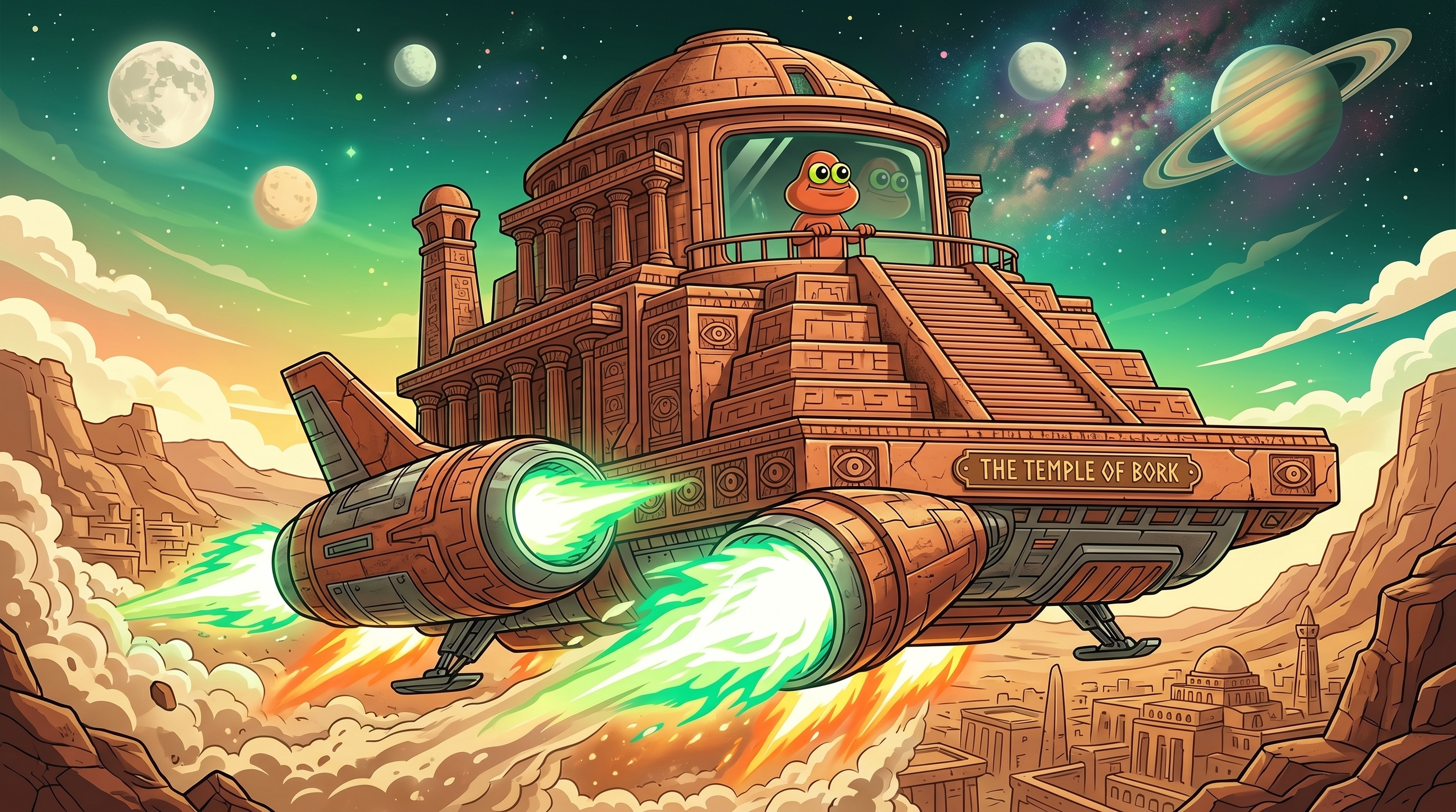 The Temple of Bork spaceship
