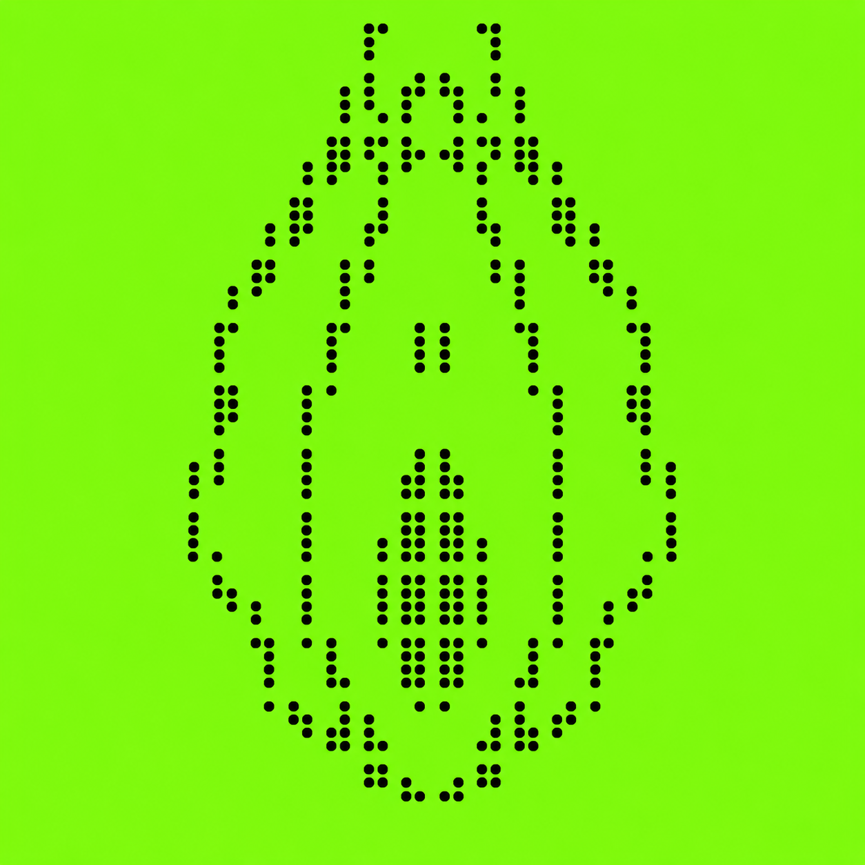 $BOX coin ASCII dot-matrix mascot