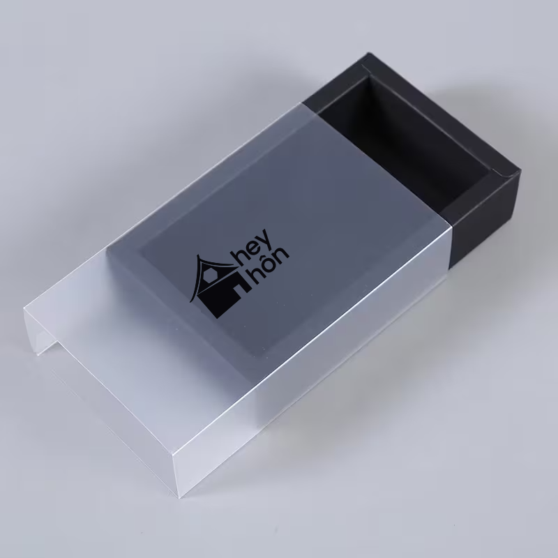 hey hôn product box packaging with minimalist branding
