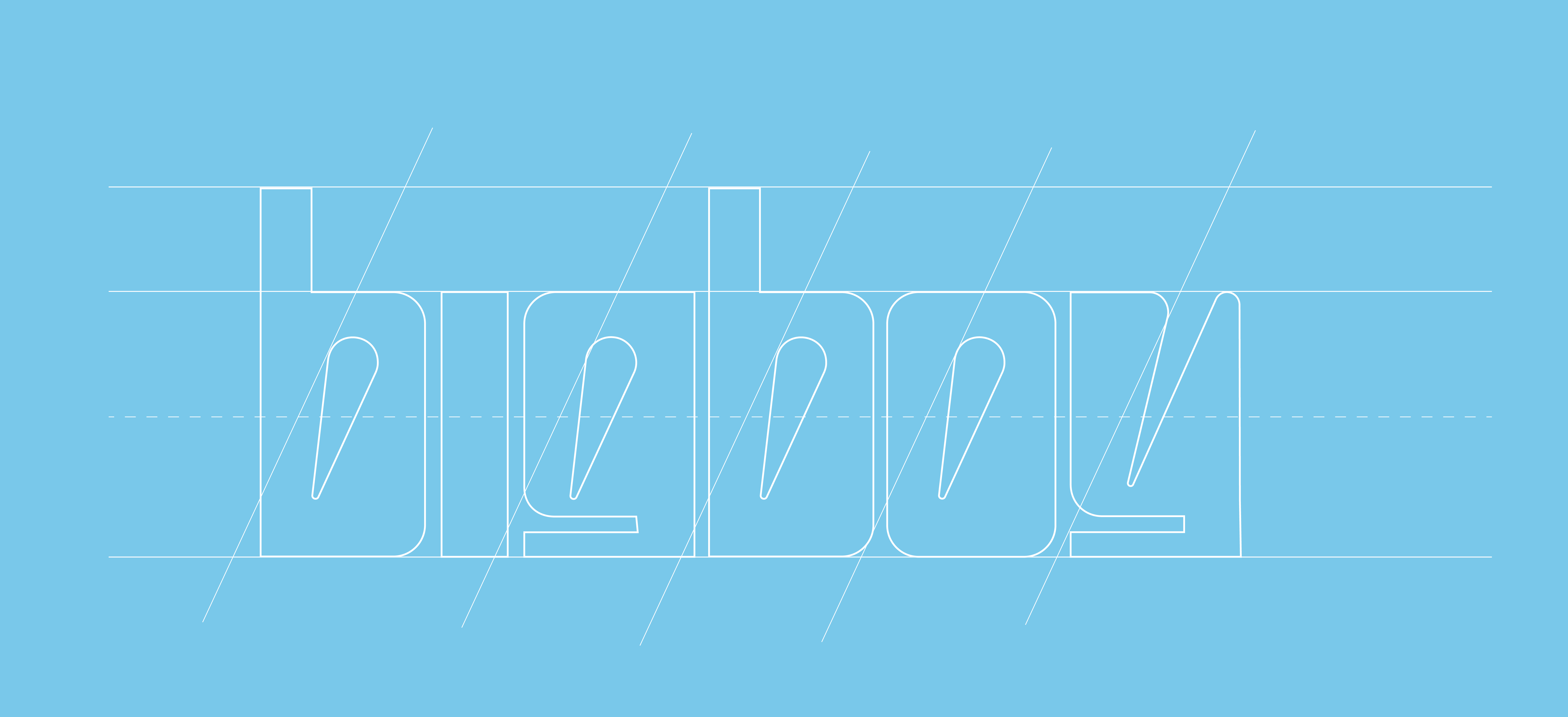 Big Boy logo construction breakdown showing geometric shapes and grid guidelines
