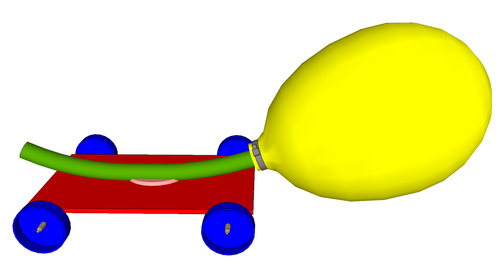 Balloon buggy toy