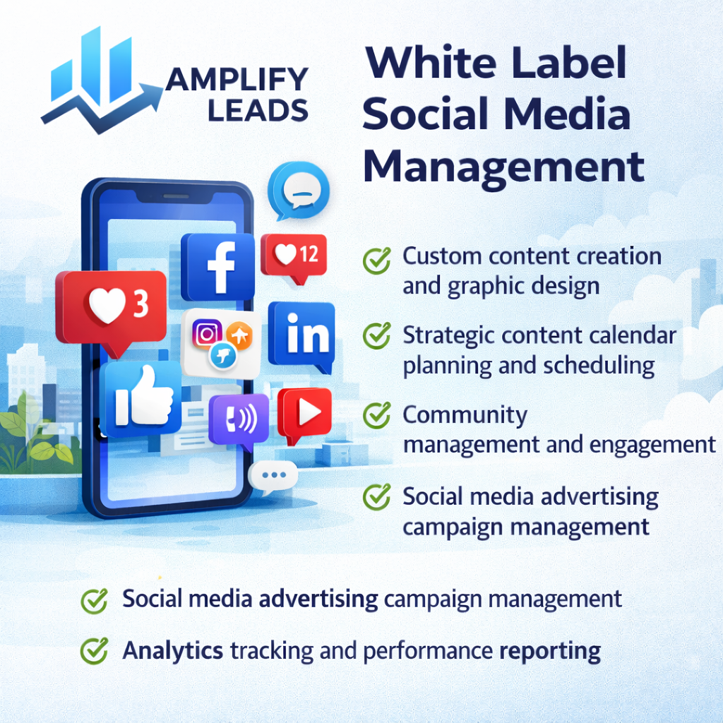 White label social media management services