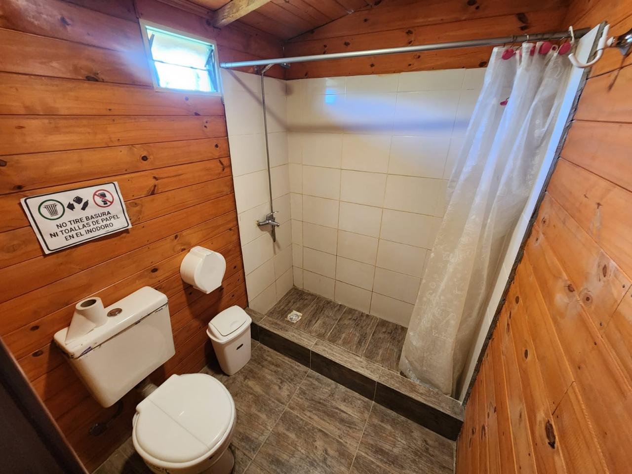 Baño de la cabaña