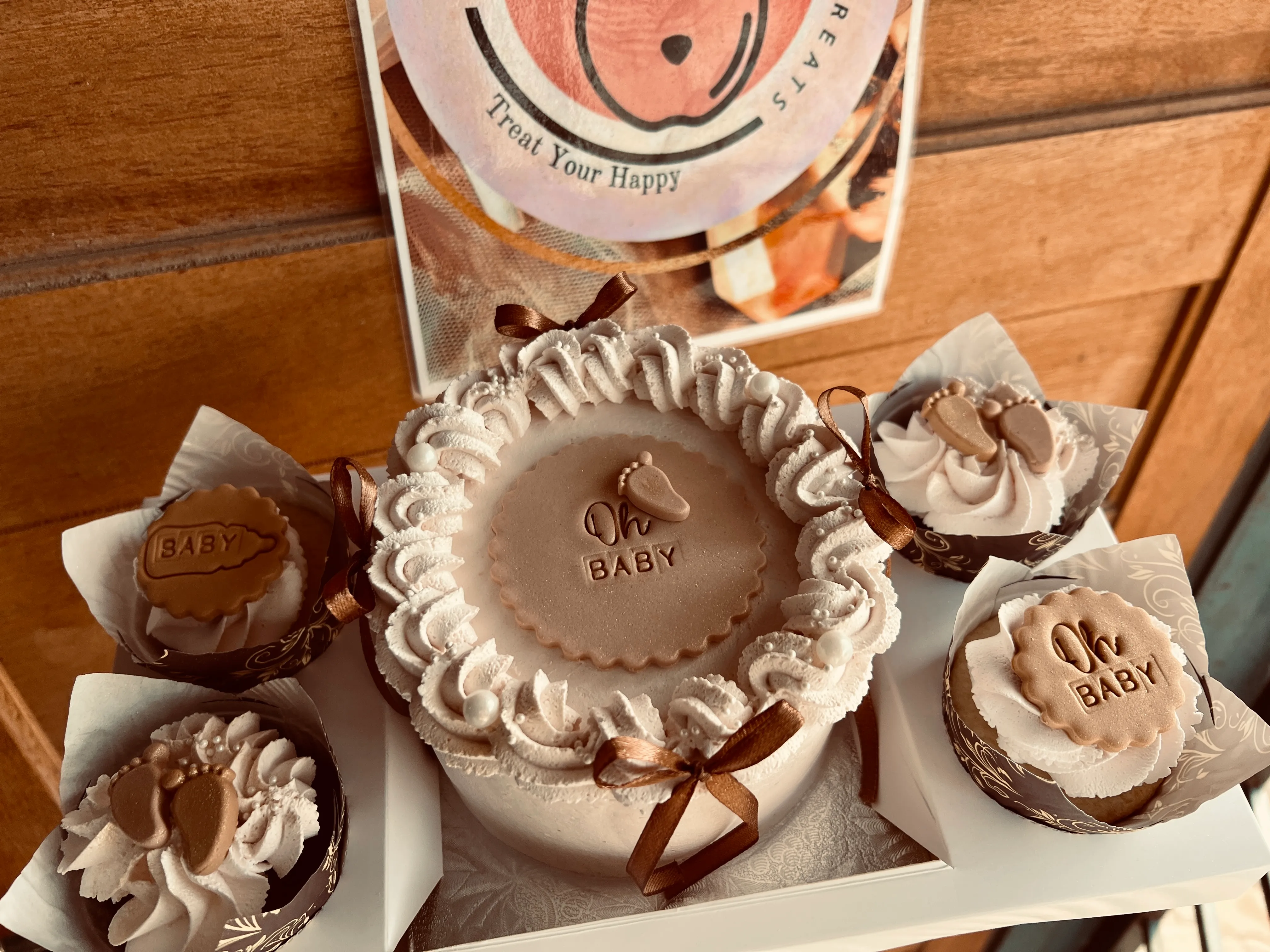 Pink Berry Cupcake