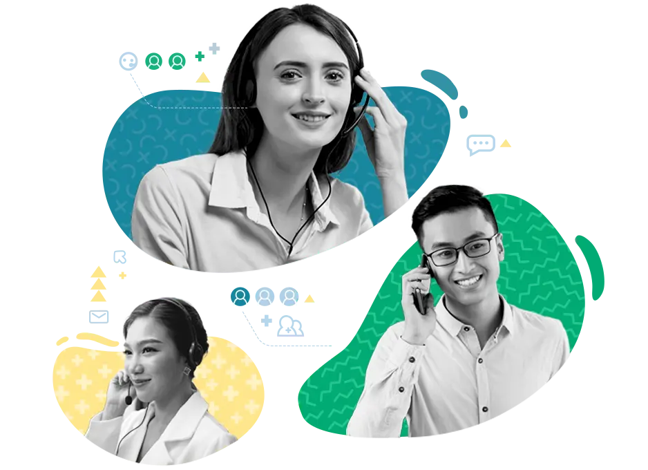 Global reach illustration representing Callbox's mission