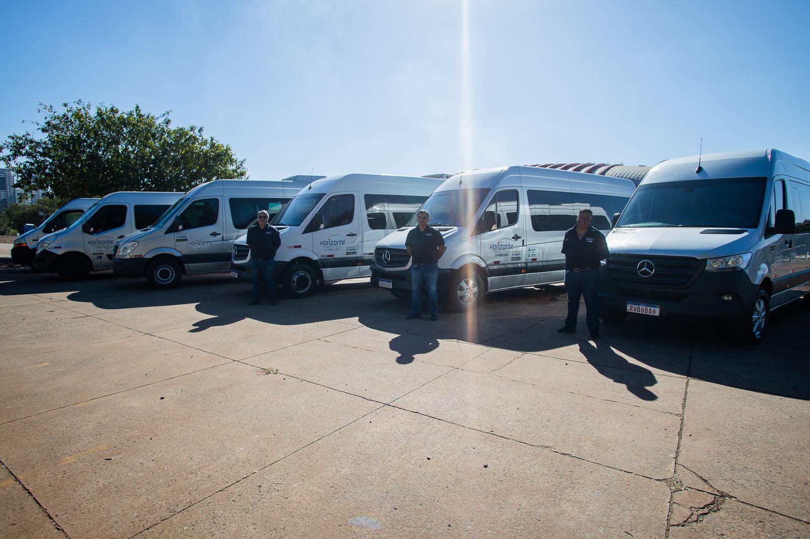 Equipe de motoristas profissionais da Horizonte