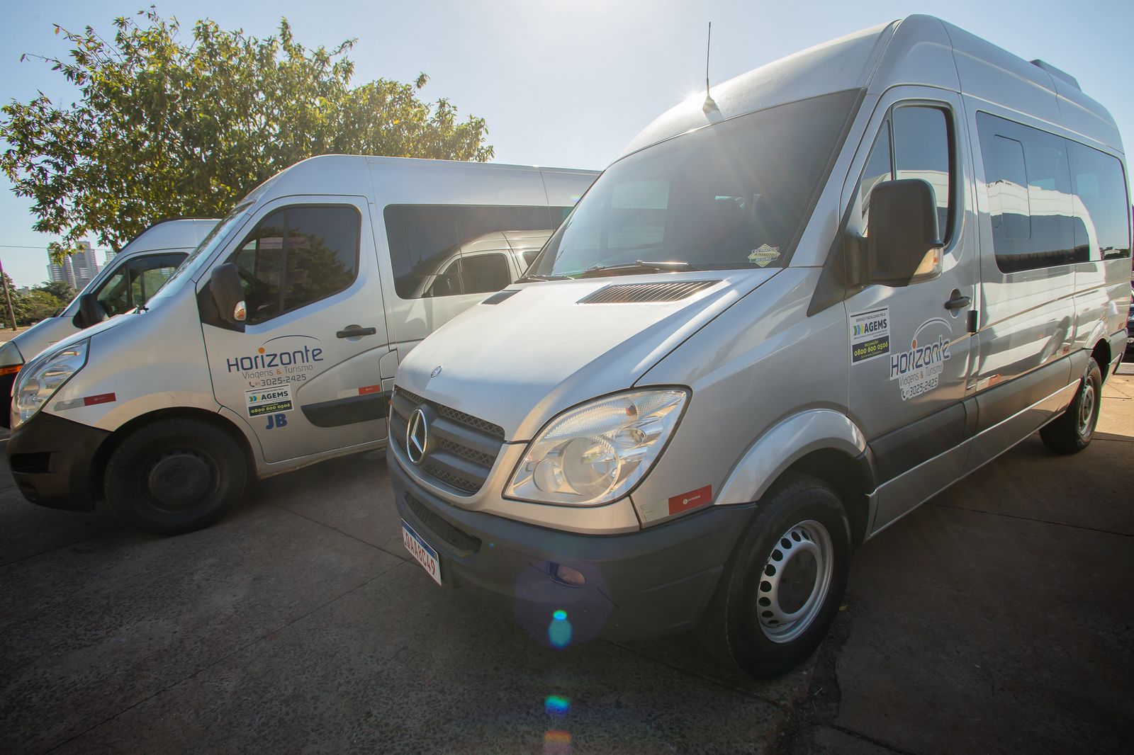 Frota de vans Mercedes-Benz da Horizonte