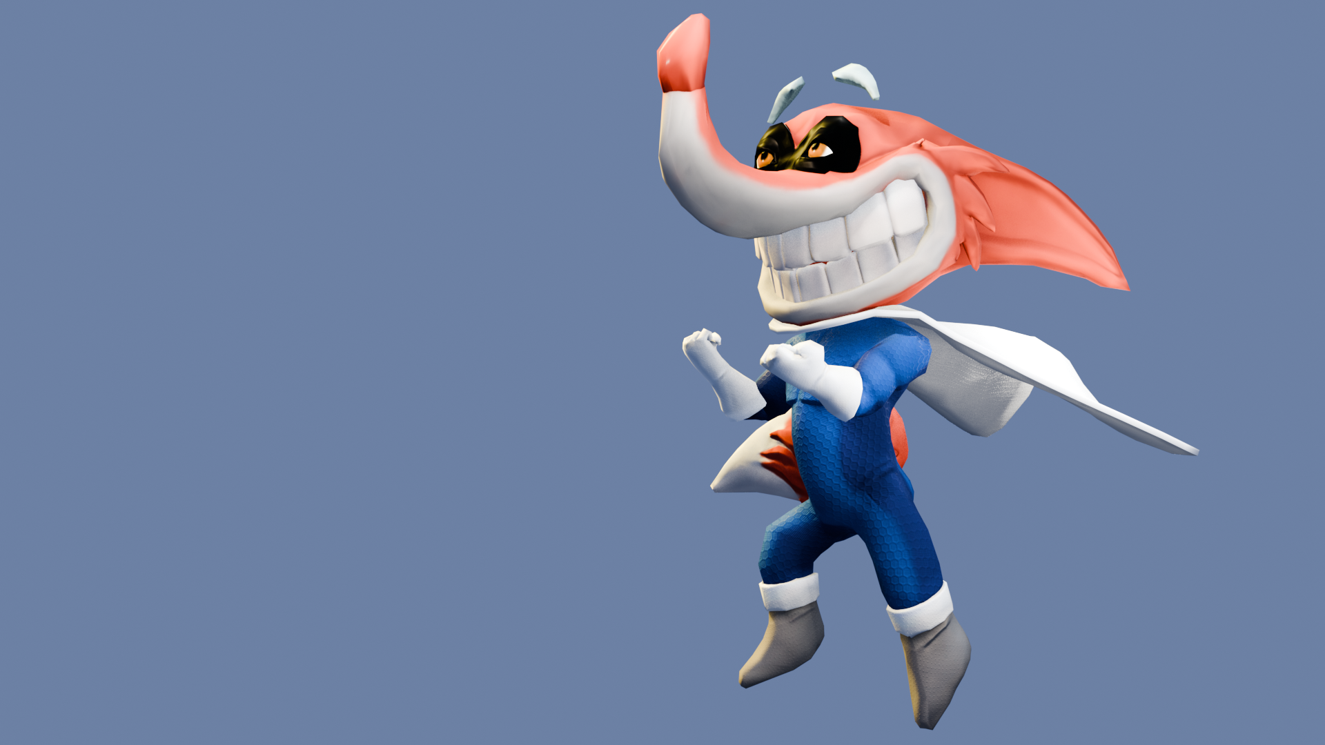 Captain Fenix — full body hero pose