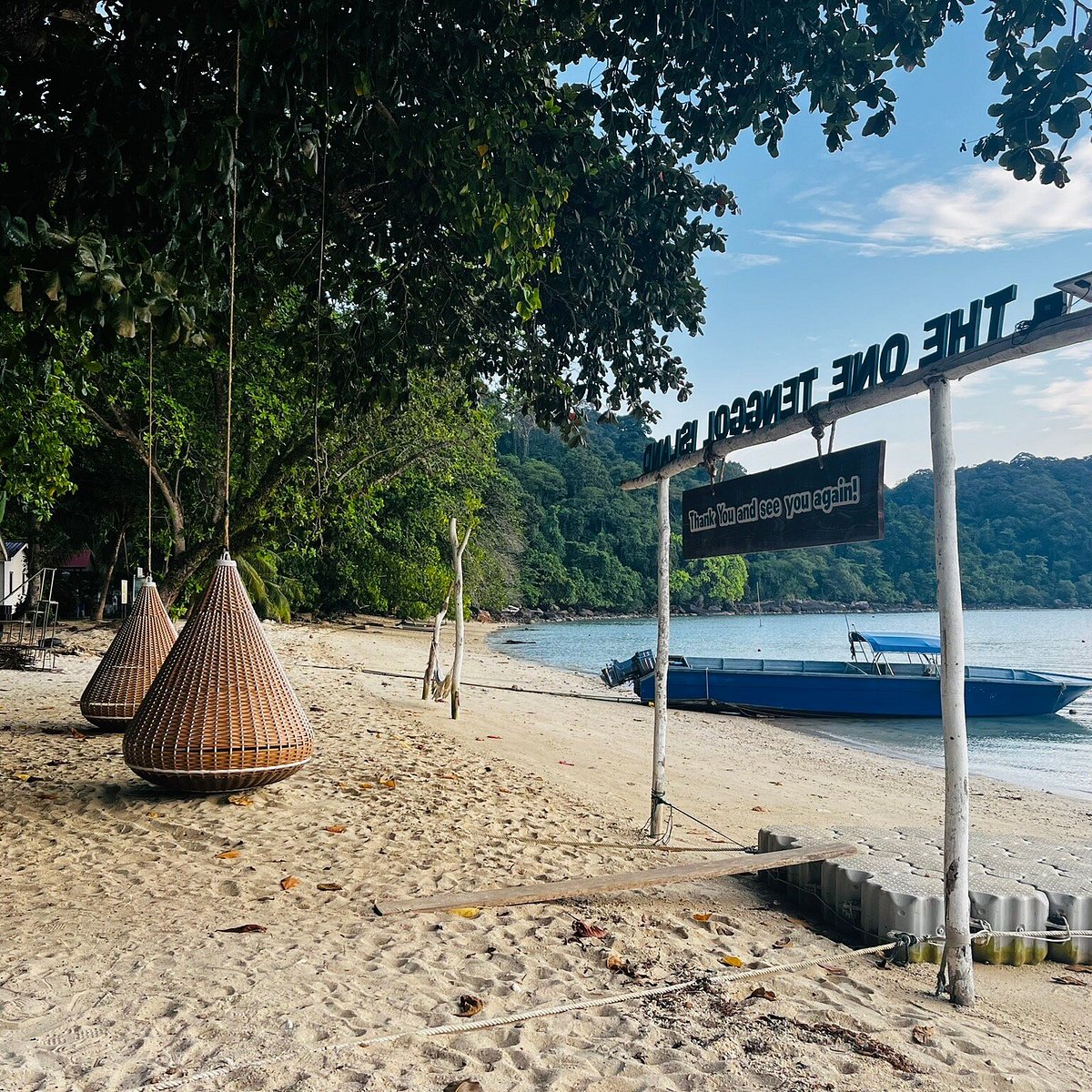 The One Tenggol Island Resort entrance on the beach