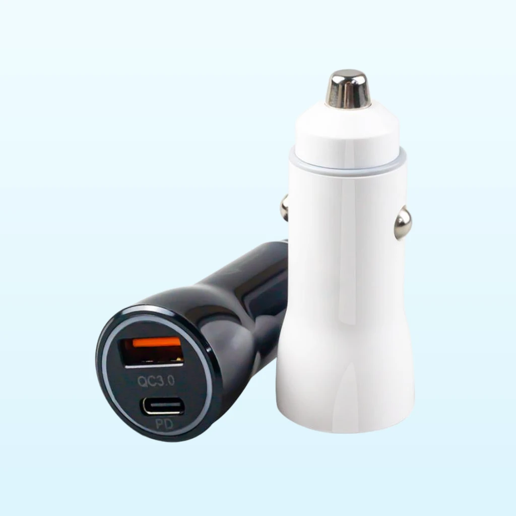 OEM 38W PD QC3.0 Plastic Car Charger for Automotive Accessories LR38AC-CAR-M01