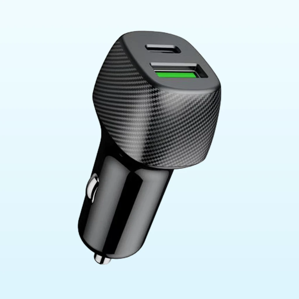 Wholesale 38W Dual Port Car Charger for Retail Packs and Distributors LR38AC-CAR-M03