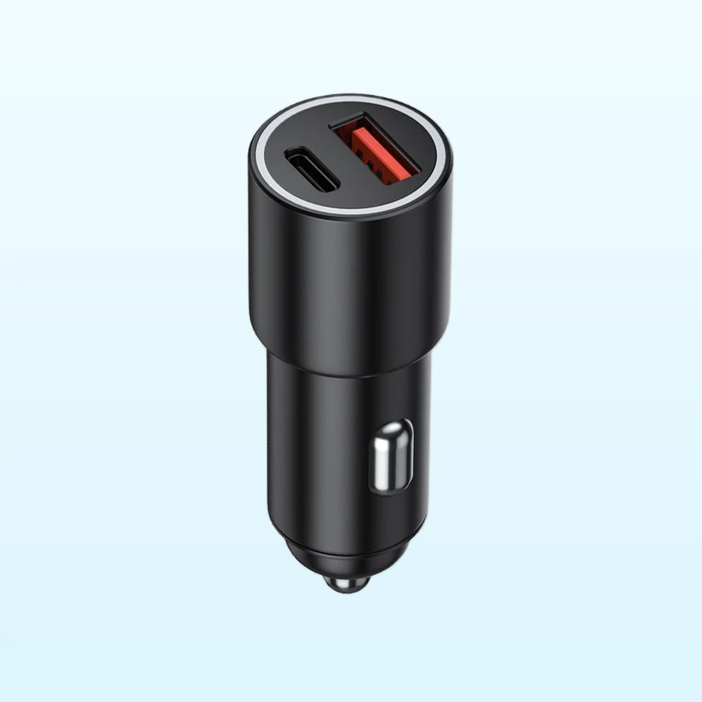 OEM 48W Metal PD QC3.0 Car Charger for Premium Retail Lines LR48AC-CAR-M01