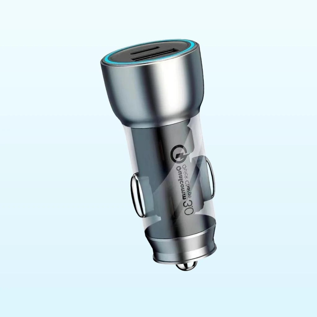 Wholesale 48W Fast Car Charger with Plastic and Metal Housing LR48AC-CAR-M04