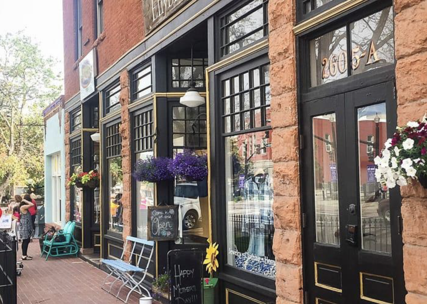 Historic downtown Carbondale storefronts