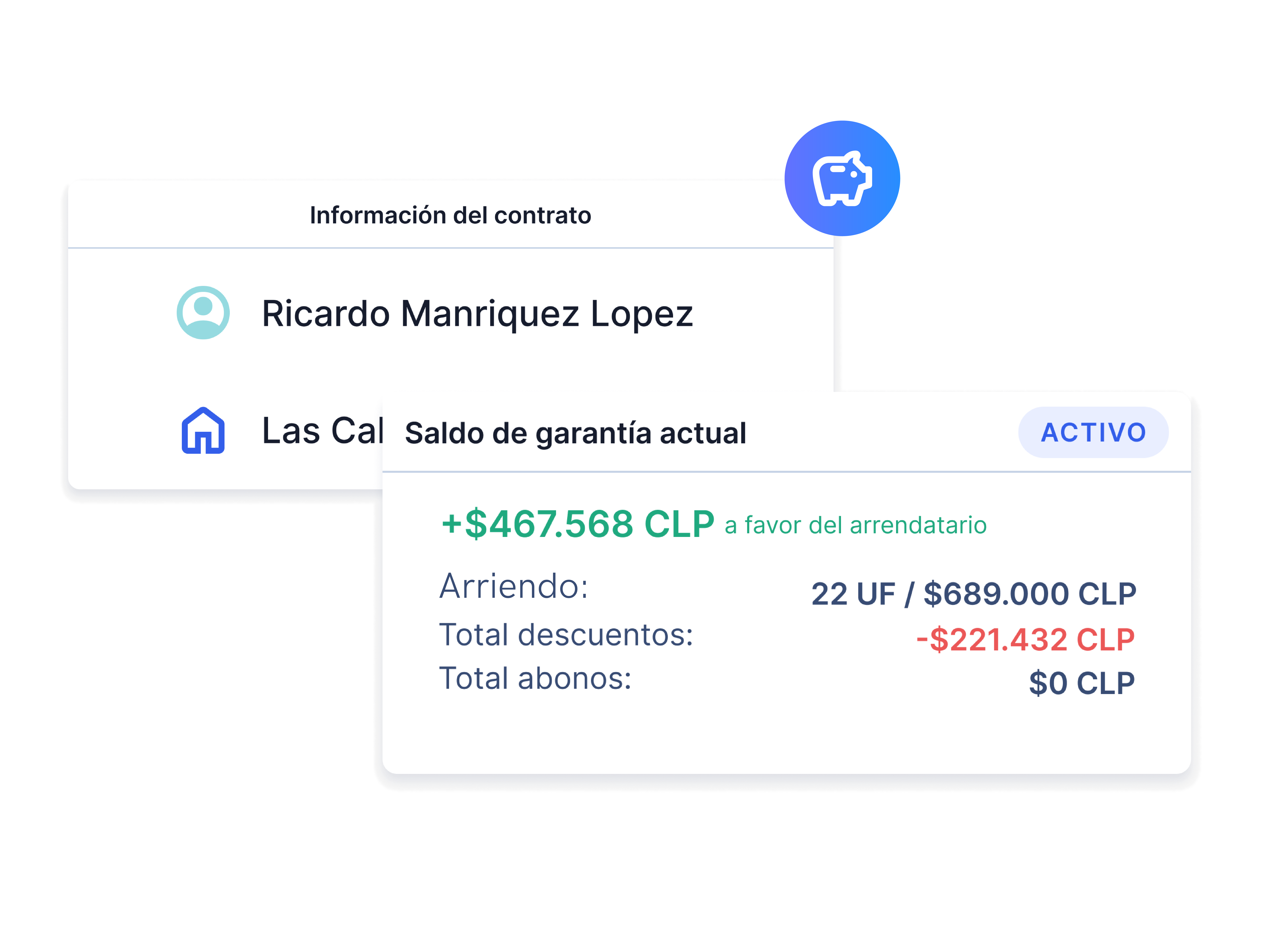 Cargos y Descuentos Programados mockup