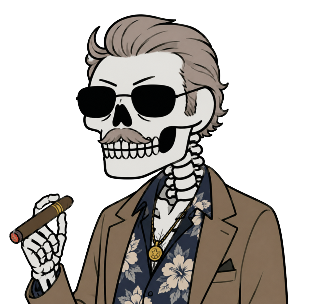 FAUCI UNC portrait with cigar