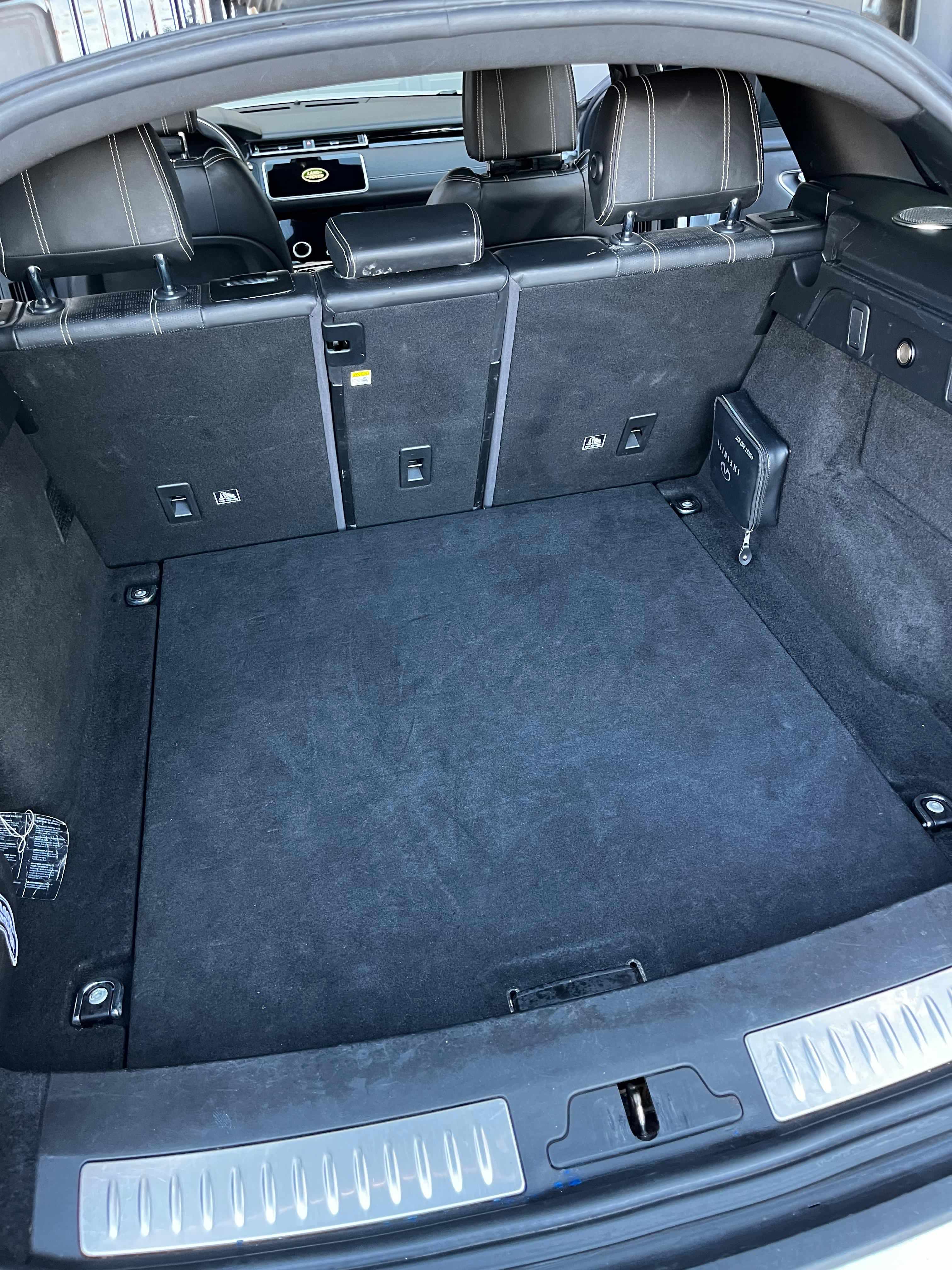 After: Pristine, organized trunk
