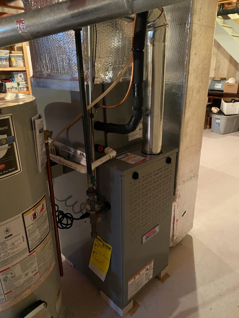 Before: Basement Boiler Replacement