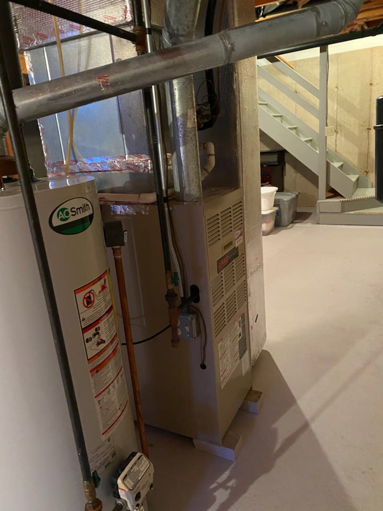 Before: Furnace Upgrade with New Ductwork