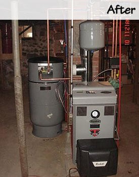 Before: High-Efficiency Furnace Installation