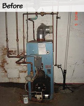 Before: A.O. Smith Furnace Installation