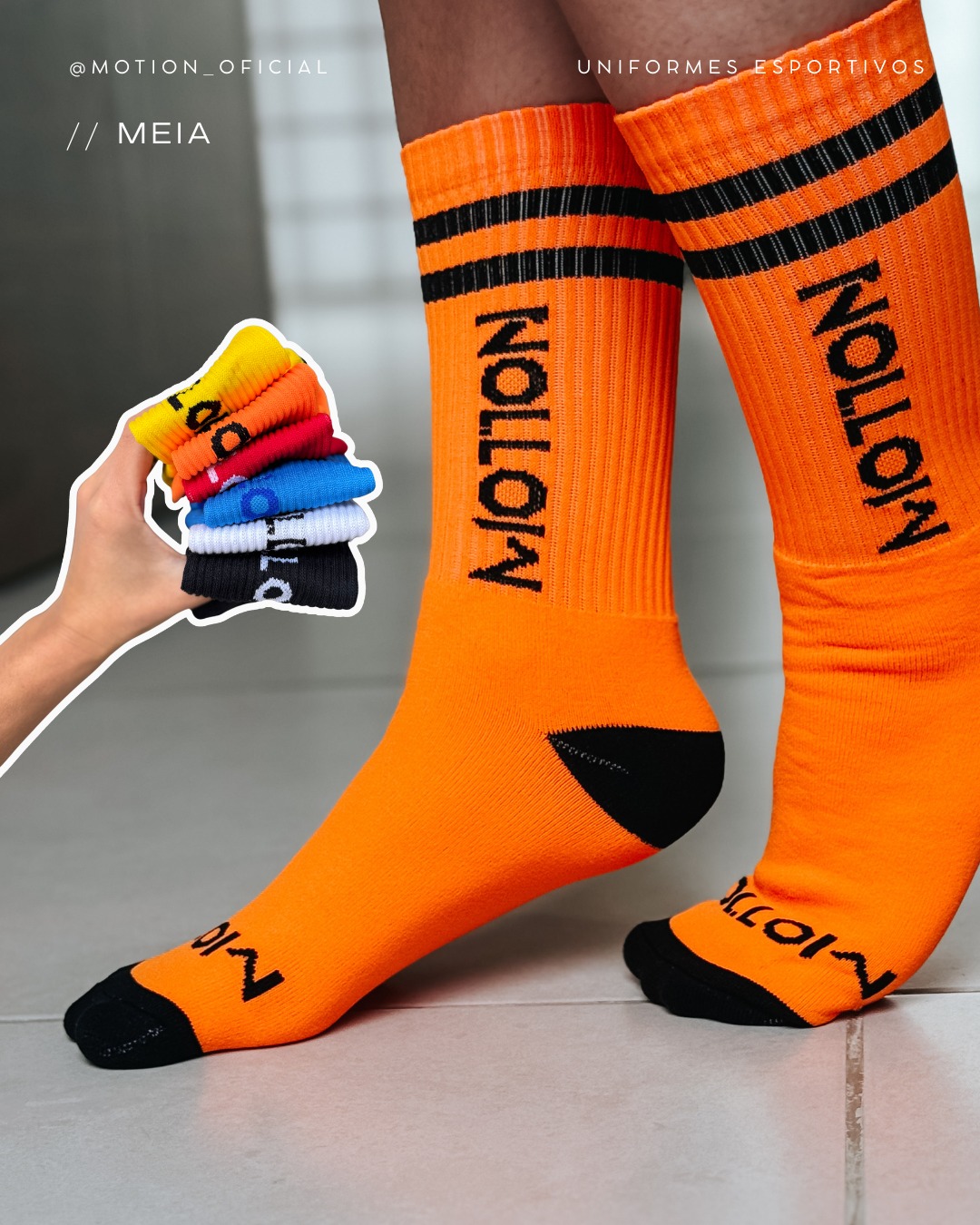 Meias Motion em diversas cores
