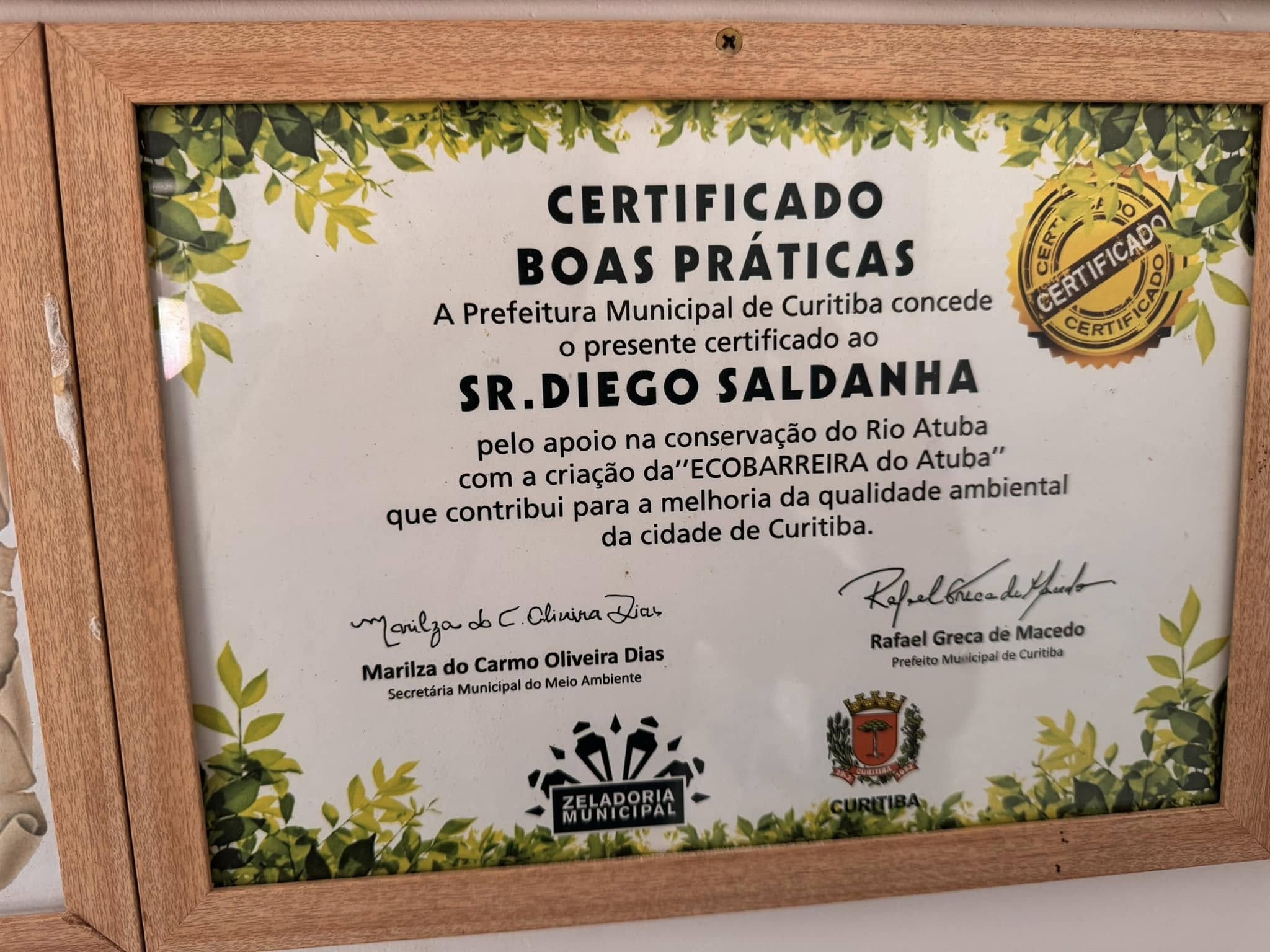 Certificado Boas Práticas